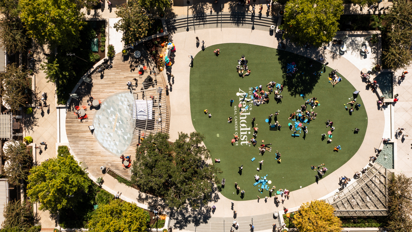 Overhead shot of Market Street Central Park